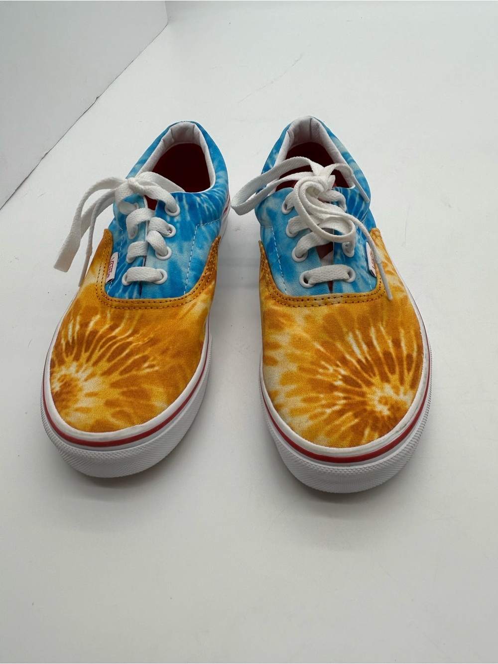 Vans Kids Era Tie-Dye Canvas Sneakers - Blue & Yellow size 4.5 New